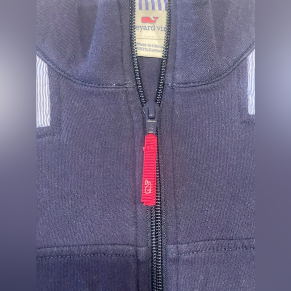 Vineyard Vines Womens 1/4 Zip Classic Patchwork Shoulder Shep Sweatshirt Small - Picture 3 of 11